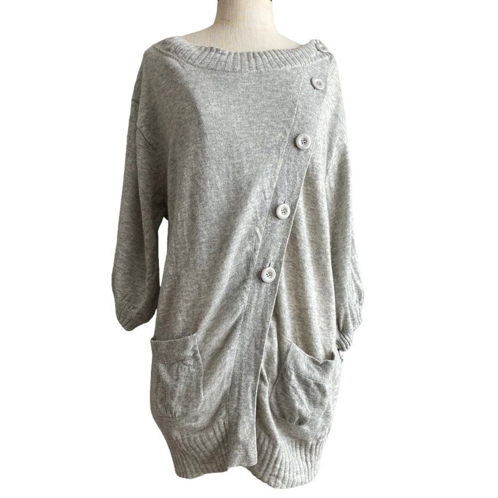 French connection wool blend tunic sweater